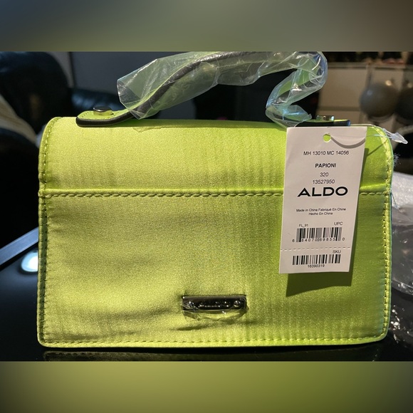 Aldo Papioni bright green mini crossbody purse - Picture 5 of 8